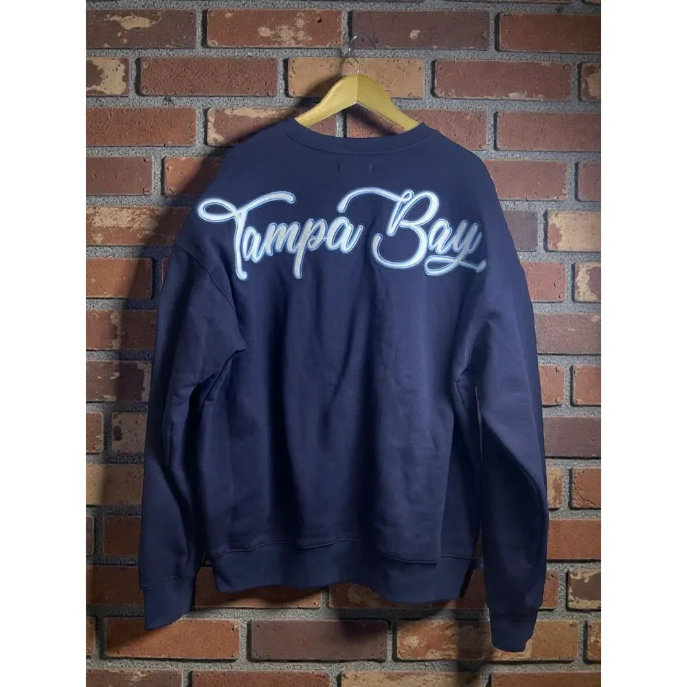 Pro Standard Tampa Bay Rays MLB Crewneck Sweatshirt – Navy – Size Large (NWT)